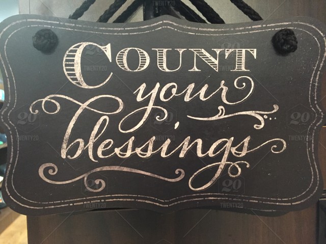 count your blessings